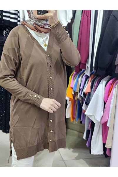 Nessia Mercerized Button Cardigan