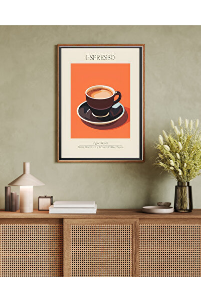 Tuba Decor Tablo dintr-o singură bucată cu rame din lemn pentru sufragerie, s...