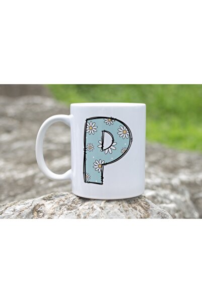 Beramussa كوب على شكل حرف P مزين بنقشة الأقحوان، كوب شاي وقهوة مزين بالزهور، ...