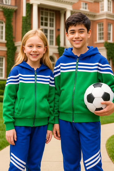 Calisa Unisex Boys and Girls Sibling Matching Tracksuit Set