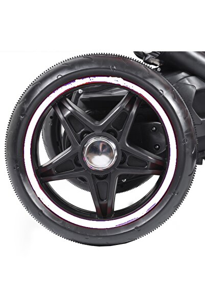 NOVOKIDS NOVOKIDS™ Ninja Trio Motocross Battery-Powered Electric Motorcycle for Kids, White