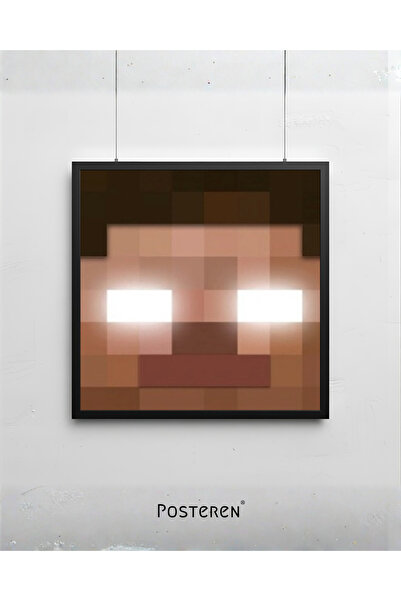 Genel Markalar Minecraft Herobrine Kare Kanvas Tablo