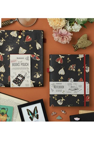 İF Bookaroo Bigger Things Notebook Journal Çizgili Defter - Dark Moth