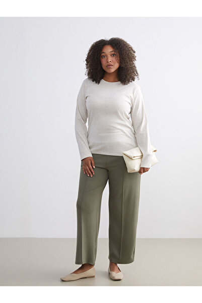 LC Waikiki Pantaloni de sport pentru femei cu talie elastică kaki