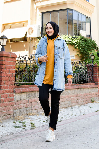 EBRUTESETTÜR Back Printed Denim Jacket