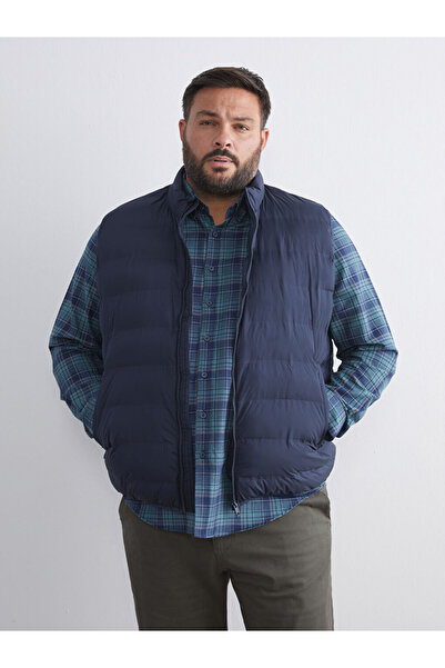 LC Waikiki Petrol Standard Mold Stand Collar Men's Puffer Vest