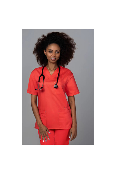 OEM Women's medical suit FLEXI COTTON STRETCH, Coral