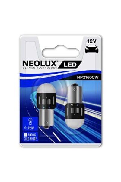 NEOLUX BEC LED 12V 1.2W BA15S BLISTER 2 BUCĂȚI