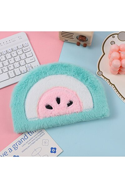 nesever store Plush Notebook, Lined and Watermelon 80 Sheets, Blue, 21X14