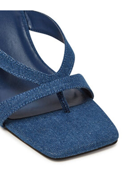 Desigual Γυναικείες σαγιονάρες μπλε DESIGUAL-25SSSD01 5053 DENIM ΜΕΣΑΙΟ ΚΑΘΑΡ...