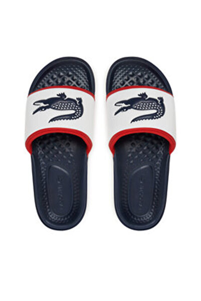 Lacoste Ανδρικές σαγιονάρες πολύχρωμες LACOSTE-749CMA0034 407 ΛΕΥΚΟ/Μπλε/ΚΟΚΚΙΝΟ