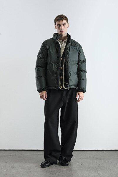 GIESTO معطف أخضر أساسي قابل للنفخ