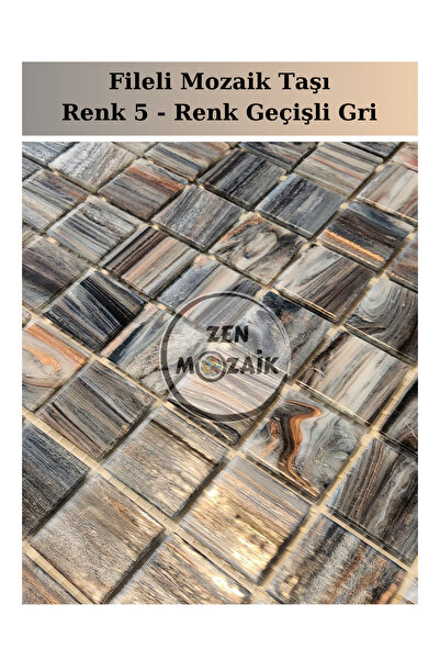 Zen Mozaik Glass Mosaic Tile with Mesh for Your Artistic Mosaic Works - Mosaic Size:20X20 mm