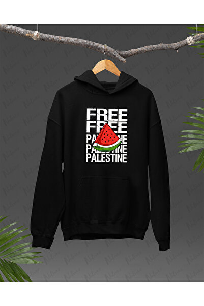 Nulivez هودي كبير الحجم للجنسين بتصميم فلسطيني مطبوع عالي الجودة