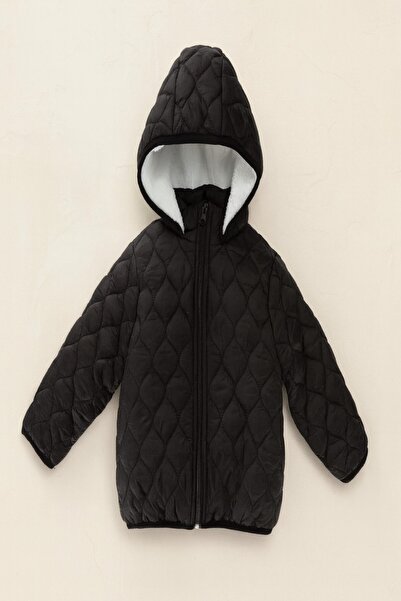 DeKuBaby Palton pentru copii unisex, căptușit cu Welsoft, cu glugă, rezistent...