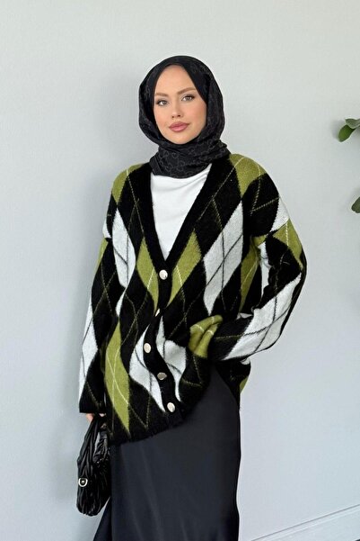 Şulemoda Giyim Everest Cardigan Oil Green