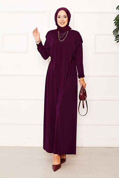 EBRUTESETTÜR بدلة ساندي مكونة من قطعتين بتفاصيل غير متماثلة في الأمام باللون ...