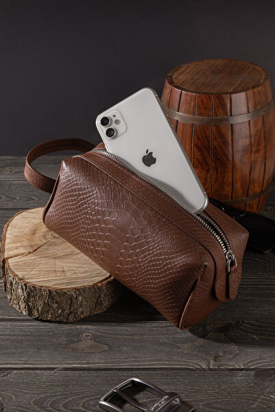 fubileather Genuine Leather Men's Handbag Minimal Travel and Daily