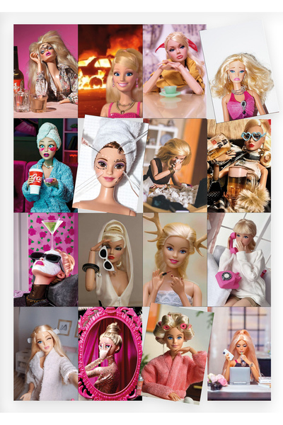 Pankart Evi Set de autocolante amuzante pentru păpuși, 16 bucăți