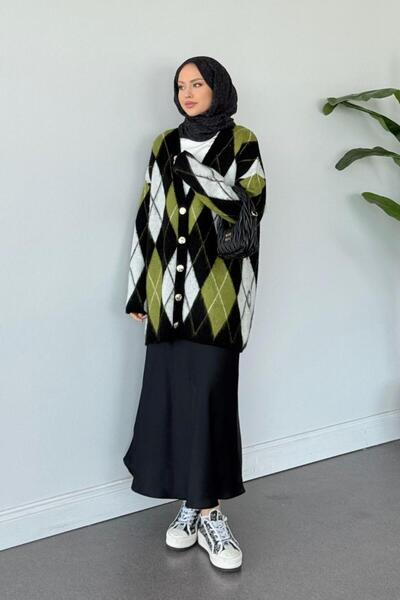 Şulemoda Giyim Everest Cardigan Oil Green