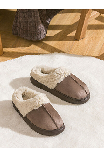 LC Waikiki New Season Suede Look Women's House Slippers