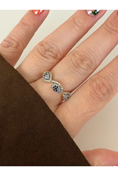 CHARMLUCKY Stone 3 Eye Ring