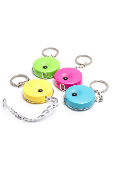 balım hobi evi Bandă de măsurare automată mecanică cu breloc 150cm/60inch VERDE