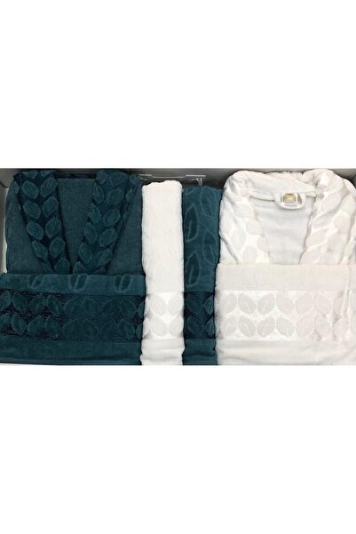 ROYAM Σετ οικογενειακού μπουρνούζι από βελούδο από 100% βαμβάκι