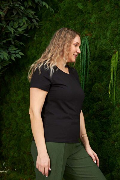 RMG Gamze Moda Oversized Circular Neck T-Shirt