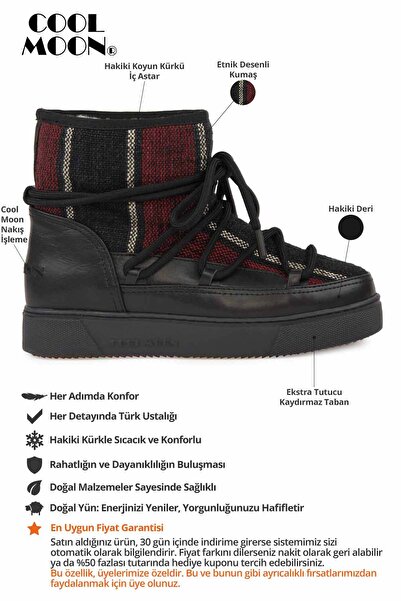 Cool Moon İçi Hakiki Kürk Kadın Bot 355112