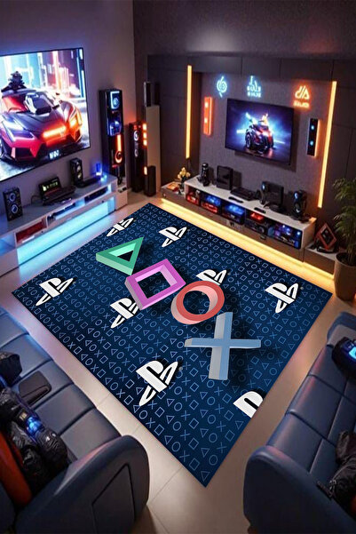 Reyhani PSP Desenli Kaymaz Taban Makinede Yıkanabilir Gaming Oyuncu Gamer Gen...