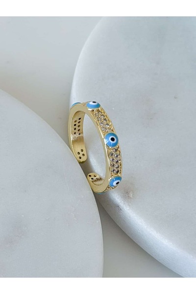 CHARMLUCKY Stone Evil Eye Ring