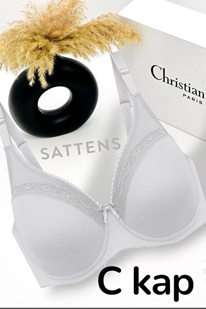 SATTENS Aysemin Plus Size Underwire Support Bra C Cup Unpadded