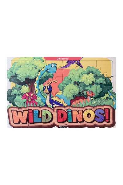 KESKİN COLOR لغز خشبي تعليمي للأطفال 24 قطعة - فوق 3 سنوات - قطعة واحدة - 20×...