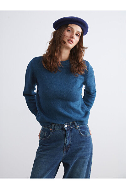 LC Waikiki طاقم الرقبة سترة تريكو المرأة