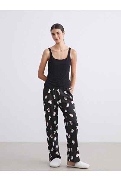 LC Waikiki Black U-Neck Strap Women's Tank Top