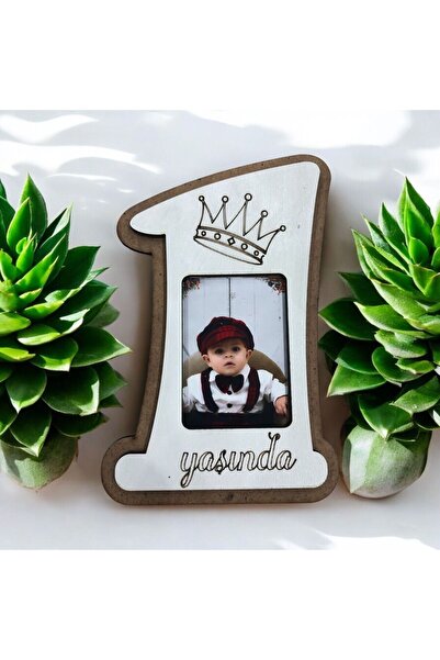 FOTO SHOP 1 Yaş Doğum Günü Fotoğraf Çerçeveli Magnet 10'lu
