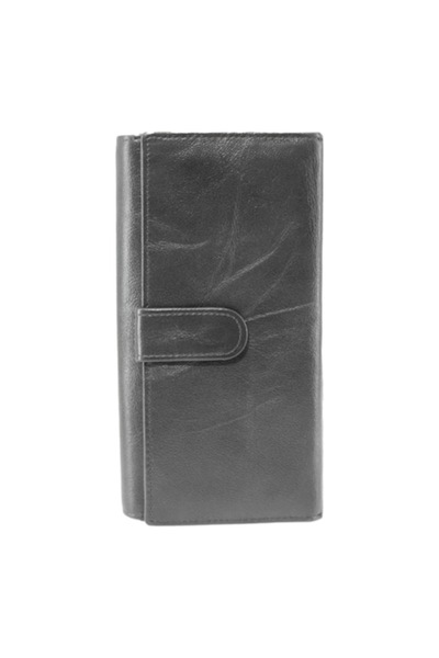 HASSION Women's Leather Wallet A05, Grey