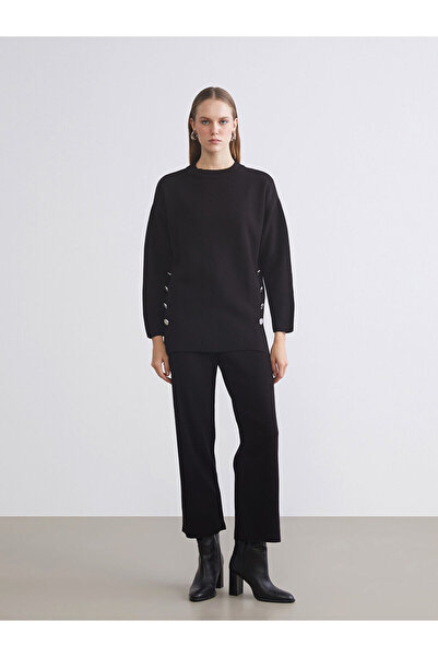 LC Waikiki İzr New Season Crew Neck Oversize Women's Knitwear Sweater