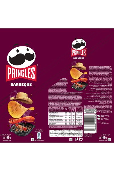 Pringels Pringles Texas Bbq 165 G. (Smoky and Spicy Flavor)