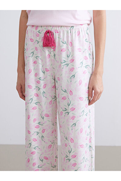 LC Waikiki LCW DREAM Beli Lastikli Çiçekli Kadın Pijama Alt
