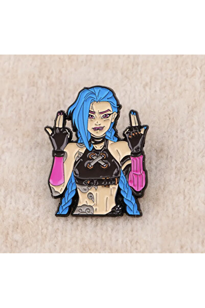 redame Arcane Jinx Premium Pinterest Metal Pin Rozet Aksesuar