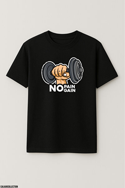 CALKARCOLLECTION Unisex Oversize No Pain No Gain T-Shirt