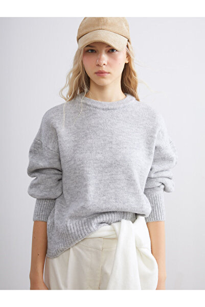 LC Waikiki طاقم الرقبة سترة تريكو المرأة