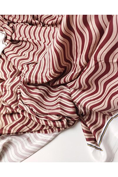 Kumaş Parça Бей Бордо Ренклерде Сатен Вискон (En 135 cm x Boy 265 cm)