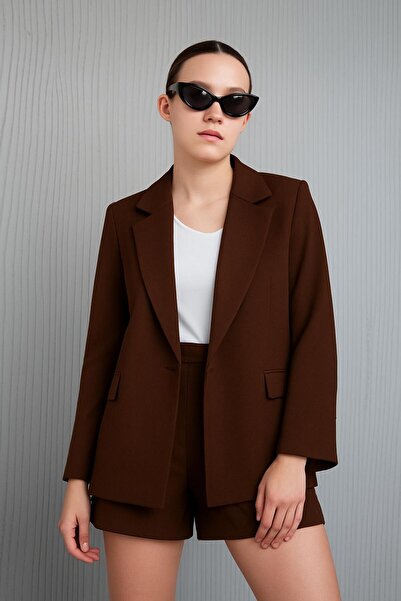 citycenterfashion Γυναικείο Oversize Blazer Jacket cty-abr-9000