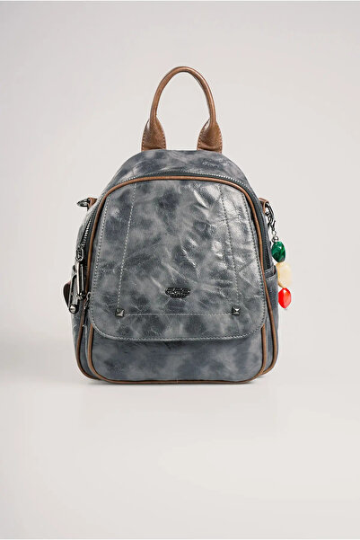 ÇÇS Women's Zipper Closure Leather Shoulder and Backpack