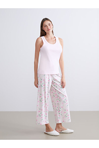 LC Waikiki Lcw Dream New Season Elastic Waist Floral Women's Pajama Bottoms