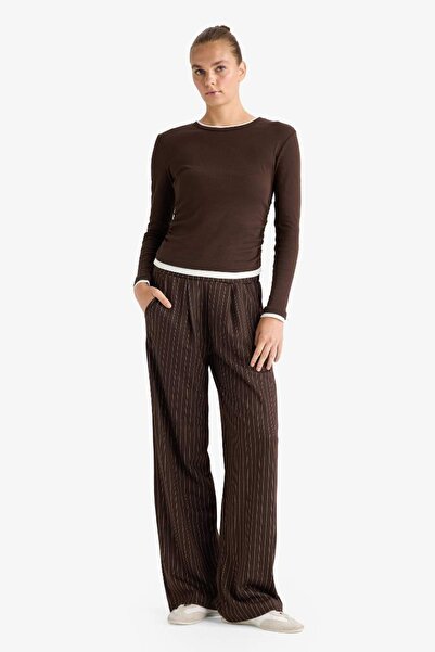 DeFacto Women's Tracksuit Bottom G1413Ax/Bn130 Brown