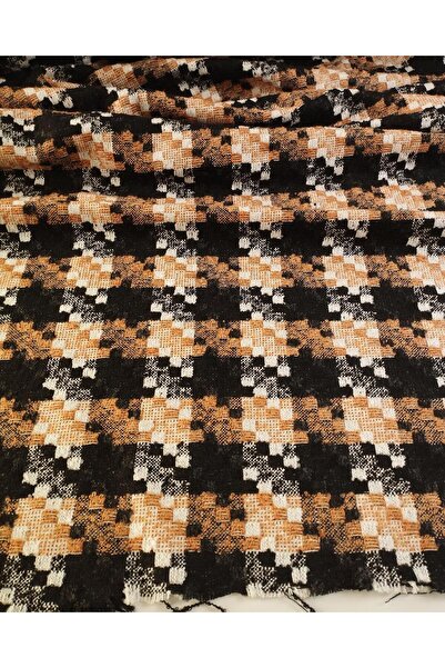 Kumaş Parça ألوان شانيل المشابهة للقهوة والأسود والإيكرو عرض: 150